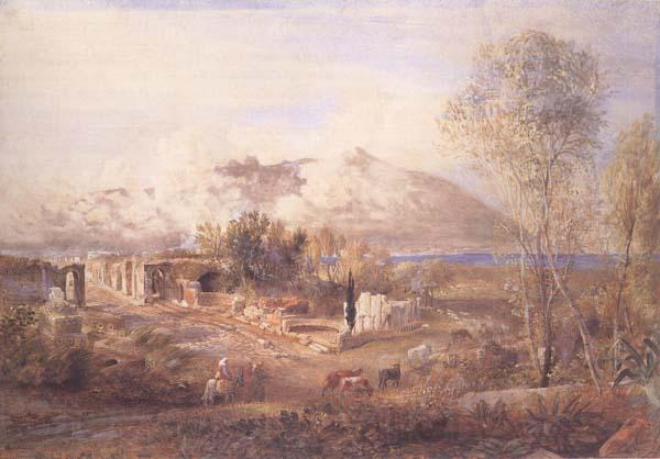 Samuel Palmer Street of Tombs,Pompeii Norge oil painting art